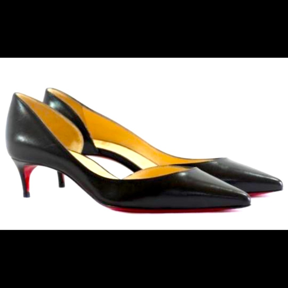 NEW Christian Louboutin Iriza 45 heel kid leather